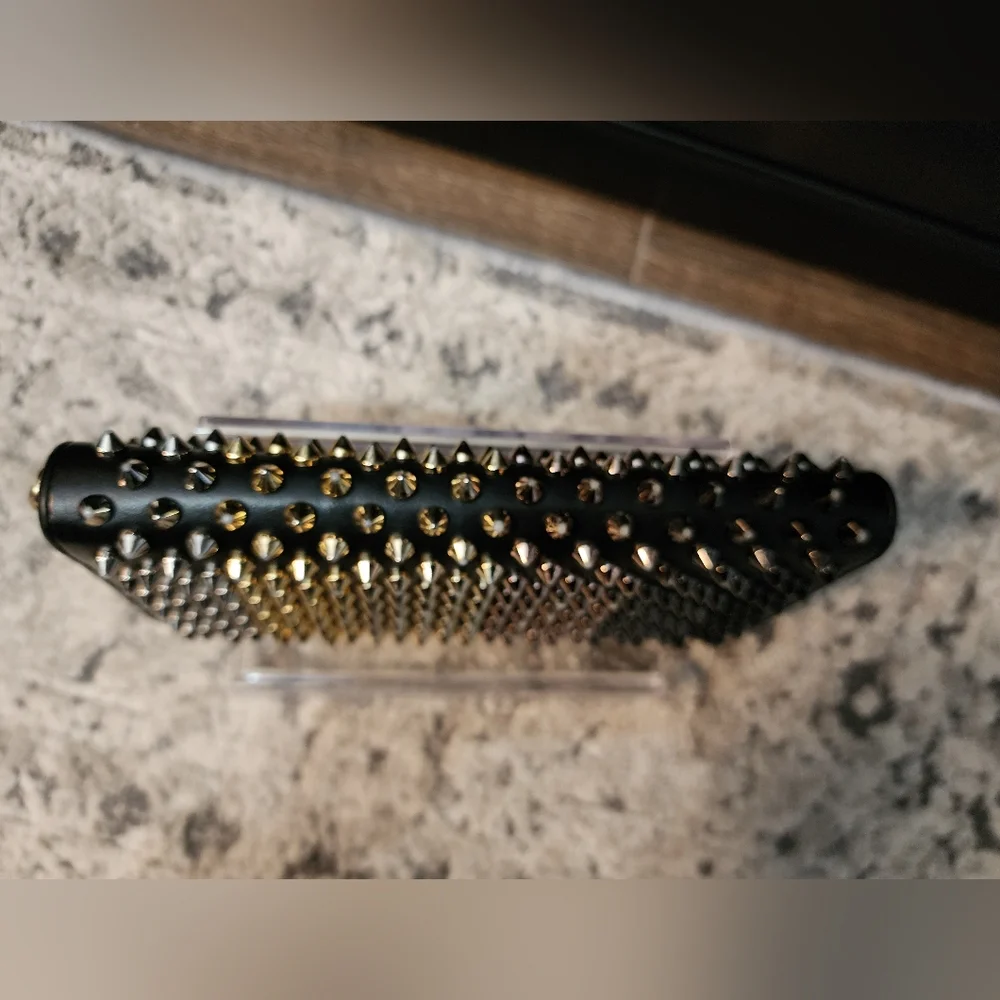 *SOLD* Christian Louboutin Panettone Spike Leather Wallet - Picture 5 of 14